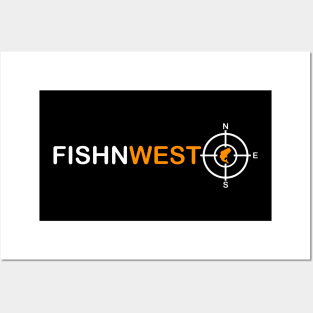 Fishnwest Target Orange/White Posters and Art